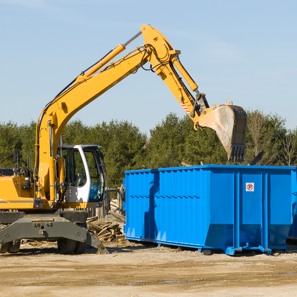 are there any restrictions on where a residential dumpster can be placed in Covington OK